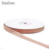 Лента бархатная люрекс 20мм 9626558 цв.розовый/золото