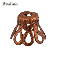 Розетка для бус "Zlatka" DC-005/5 цв.05 медь