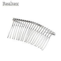 Гребень "Realtex" металл.  80*45мм (10шт) цв.никель