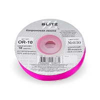 Лента капроновая 10мм OR-10 "Blitz" цв.030 тёмно-розовый