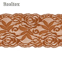 Кружево стрейч  75мм NF-8157 90мм цв.290 св.коричневый