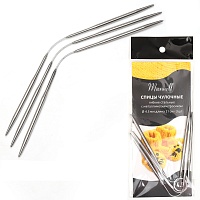 Спицы носочные гибкие с металлическим тросиком Maxwell d=4,5мм 21см 
