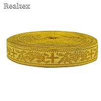 Тесьма церковная  Realtex 20мм R-01 цв.золото