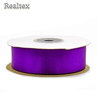 Лента атласная 25мм Реалтекс (27,4м) цв.046 фиолетовый