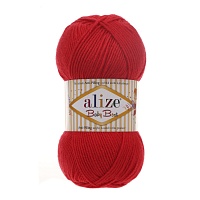 Пряжа Alize "Baby Best" (100гр) цв.056 красный