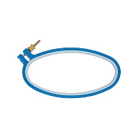 Пяльцы овальные пластиковые OPV-030 с винтом 76*152мм (1шт) 