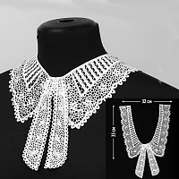 Воротнички TBY 13/188 матовая нить цв.белый