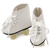 Ботиночки DSS8279 на роликах 8*3.5*8cм цв.белый