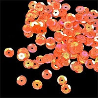 Пайетки россыпью TBY-FLK032 граненые 8мм (50гр) цв.327 оранжевый
