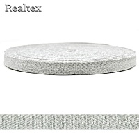 Тесьма киперная 10мм Realtex (50м) цв.18 серый меланж