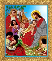 Рисунок на канве бисер "Светлица" 437 А-4 "Беседа Иисуса с детьми"