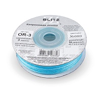 Лента капроновая  3мм OR-25 "Blitz" цв.089 голубой