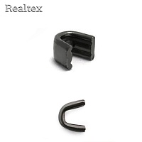 Ограничитель Realtex верхний для молний металл. Т.8 (200шт) цв.черный никель 