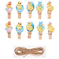 Набор декоративных прищепок 9914581 "Цыплята"