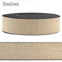 Резинка Realtex декоративная 50мм R-20 с люрексом (22,8м) цв.светлое золото