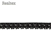 Кружево вязаное  12мм 12.01.071 цв.26 черный