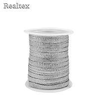 Галун Realtex металлизированный  5мм цв.серебро
