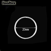 Кольцо разъёмное металлическое 20*2,0мм RS цв.никель