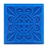 Молд силиконовый (вайнер) TLK-0008 СНЕЖИНКА МАЛАЯ Коврик текстурный "Happy Clay"