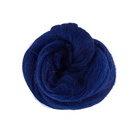 Шерсть для валяния TFS-050 полутонкая (50гр) цв.0100 тёмно-синий