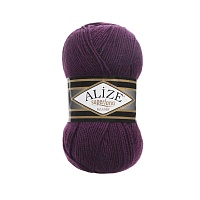 Пряжа Alize "Super Lana Klasik" (100гр) цв.111 сливовый