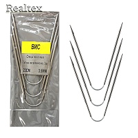  Спицы носочные с гибкой связью Realtex d=3,5мм 23,5см 