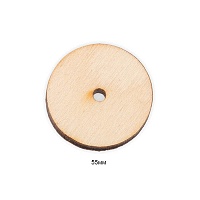 Крепеж диск фанера CDD-55 "HobbyBe" 55мм для игрушек 