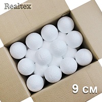 Заготовка для декорирования Шар 9см (40шт) (пенопласт пористый)