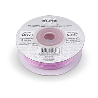 Лента капроновая  3мм OR-25 "Blitz" цв.057 св.сиреневый