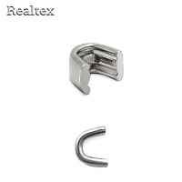 Ограничитель Realtex верхний для молний металл. Т.8 (200шт) цв.никель 
