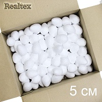 Заготовка для декорирования Яйцо h-5см d-3,5см (300шт) (пенопласт пористый)