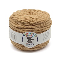 Пряжа Астра "Плюшевая" (100%полиэстер) (2*100гр*80м) цв.820 бежевый