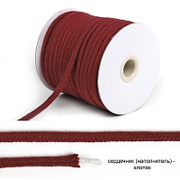 Шнур ХБ 5,5мм с наполнителем TBY6209F178 цв.178 бордовый