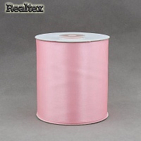 Лента атласная 100мм Реалтекс (25м) цв.004 розовый