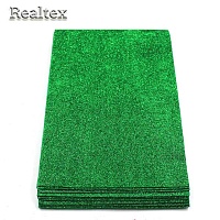 Фоамиран глиттерный Realtex 2мм цв.19/2 изумруд