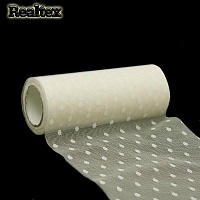 Фатин Реалтекс "Горох" средней жесткости ш.150мм цв.02 молочный