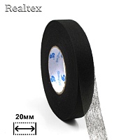  Паутинка 20мм Realtex (64м) цв.черный 
