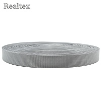  Лента ременная Realtex Premium 25мм (45,7м) цв.18 серый