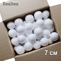 Заготовка для декорирования Шар 7см (90шт) (пенопласт пористый)