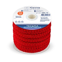 Тесьма "Булет" GBL-15 13мм цв.026 красный