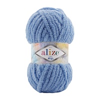 Пряжа Alize "Softy Mega" (100гр) цв.374 голубой меланж