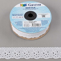 Шитье GYEM-3001 30мм "Gamma" (9м) цв.белый