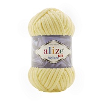 Пряжа Alize "Velluto" (100гр) цв.013 светло-лимонный