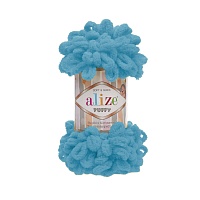 Пряжа Alize "Puffy" (100гр) цв.016 голубой