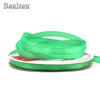 Лента атласная 6мм Realtex (27,4м) цв.051 св.зеленый