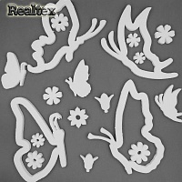 Заготовка для декорирования Бабочки контурные 22см мод.13509 (4шт) (пенопласт пористый)