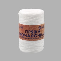Пряжа Astra Premium 'Мочалочная"200м (50гр) цв.матовый белый