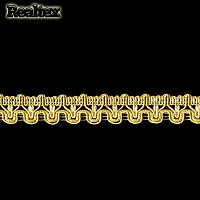 Тесьма отделочная Realtex 13-15893 20мм цв.золото 