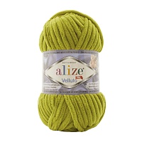 Пряжа Alize "Velluto" (100гр) цв.011 фисташка