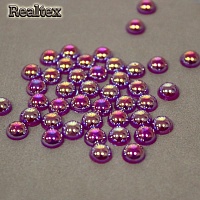 Полу-бусы  6мм (20гр) цв.АВ 56 фиолетовый  